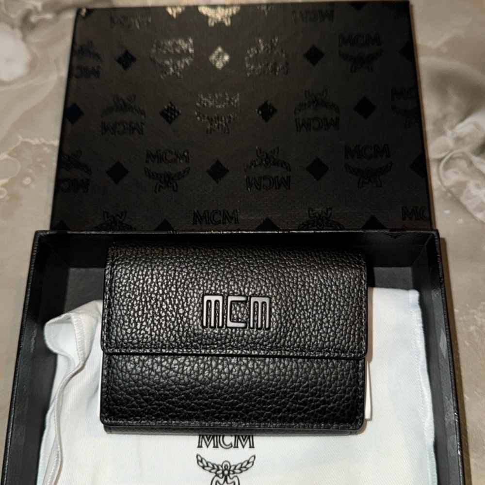 MCM Black Leather Wallet